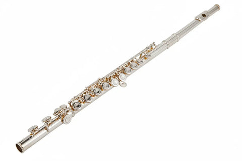 Closed Hole Flute with 16 Keys, C Key, Offset G, Silver Plated, JP10