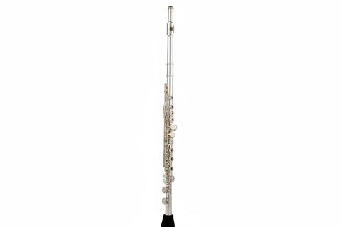 16-Key C Flute with Closed Holes, Silver-Plated Body, Offset G Design for Beginners and Students - premium flute for student orchestra and band
