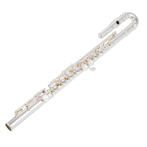 16 - Key Silver Plated Closed Hole Flute - Beginner - Friendly Premium Grade Instrument - Aurosus Instrument16 - Key Silver Plated Closed Hole Flute - Beginner - Friendly Premium Grade Instrument