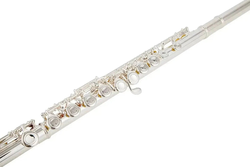 16-Key Silver Plated Closed Hole Flute - Beginner-Friendly Premium Grade Instrument - premium flute for student orchestra and band
