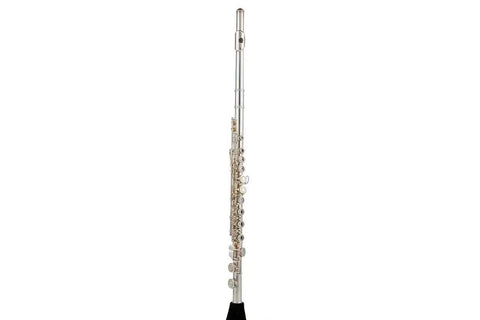 16-Key C Flute with Closed Holes, Silver-Plated Body, Offset G Design for Beginners and Students - premium flute for student orchestra and band
