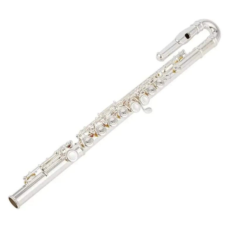 16-Key Silver Plated Closed Hole Flute - Beginner-Friendly Premium Grade Instrument - premium flute for student orchestra and band