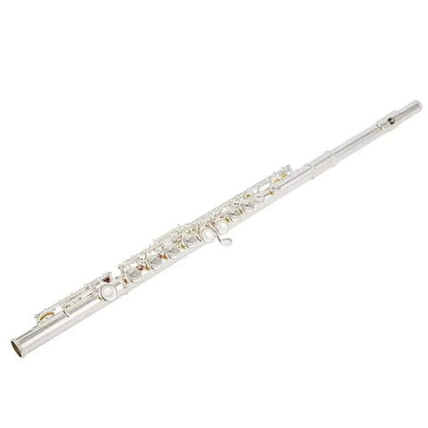 16-Key Silver Plated Closed Hole Flute - Beginner-Friendly Premium Grade Instrument - premium flute for student orchestra and band