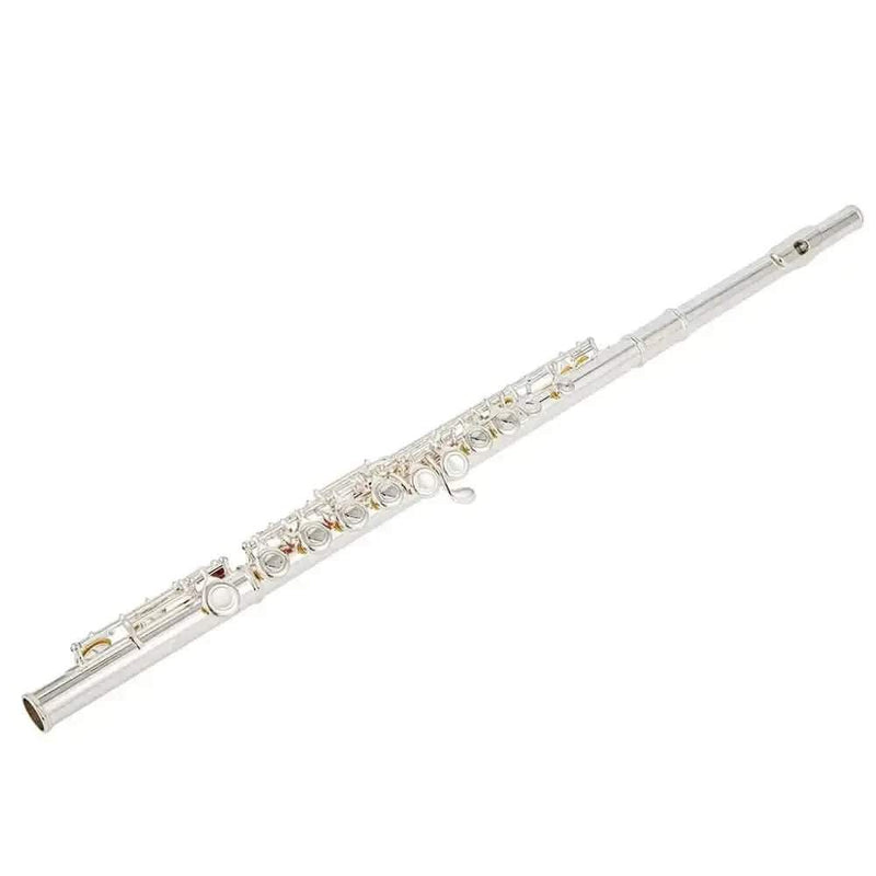 16-Key Silver Plated Closed Hole Flute - Beginner-Friendly Premium Grade Instrument - premium flute for student orchestra and band