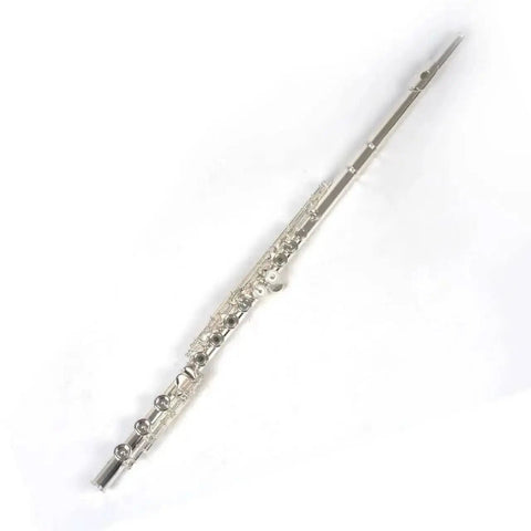 17-Key Open-Hole Flute, 925 Silver with C/E Keys, B Foot - premium flute for student orchestra and band