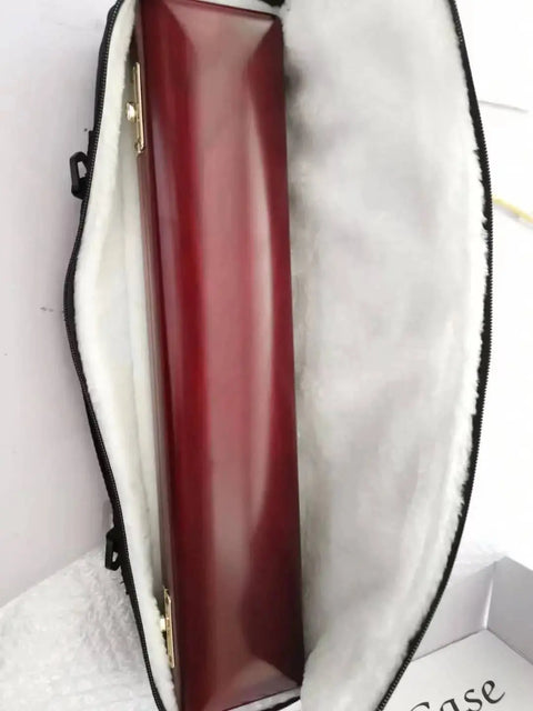 17-key intermediate open-hole flute made of 925 silver, featuring French, C, and E keys, ideal for student and advancing musicians