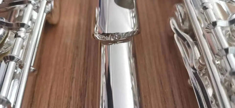 17-Key Open-Hole Flute, 925 Silver with C/E Keys, B Foot - premium flute for student orchestra and band