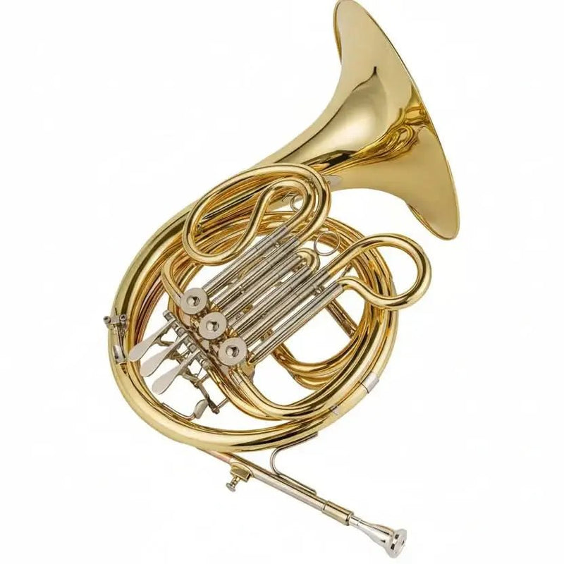 3-Key French Horn HR-811 - Brass Wind Instrument for Musicians - french horn for orchestra and student musicians