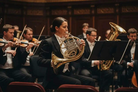 4-Key Double Bb French Horn Yellow Brass - HR-830 Instrument - french horn for orchestra and student musicians