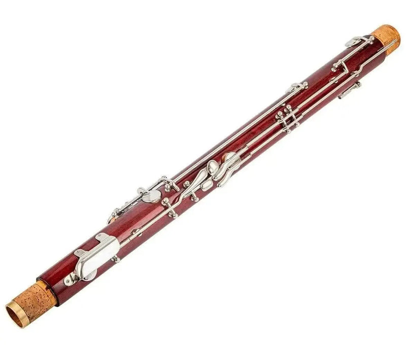 AUROSUS BNS-M Maple Bassoon 26-Key Full German System in C with Case - Silver-Plated for Students - bassoon woodwind instrument for student orchestra