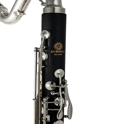 AUROSUS Bb Student Bass Clarinet – ABS Body Low Pitch Clarinet for Beginners and Students - Aurosus Instrument