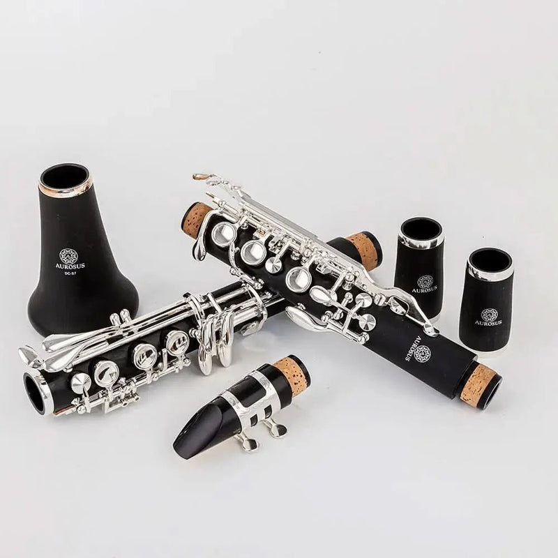 AUROSUS DC-S7 Bb Student Clarinet – ABS Body, Silver-Plated Keys, Complete Beginner Clarinet Set for School Band - professional clarinet for music students and performers
