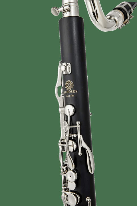 AUROSUS Bb Student Bass Clarinet – ABS Body Low Pitch Clarinet for Beginners and Students - professional clarinet for music students and performers