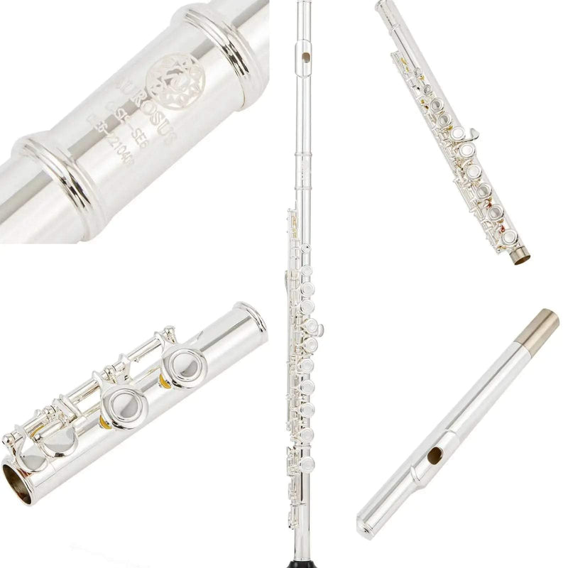 AUROSUS OASIS-SE6 Student Closed-Hole Flute with Offset G, C-Foot, Nickel Silver, Y-Arms - premium flute for student orchestra and band