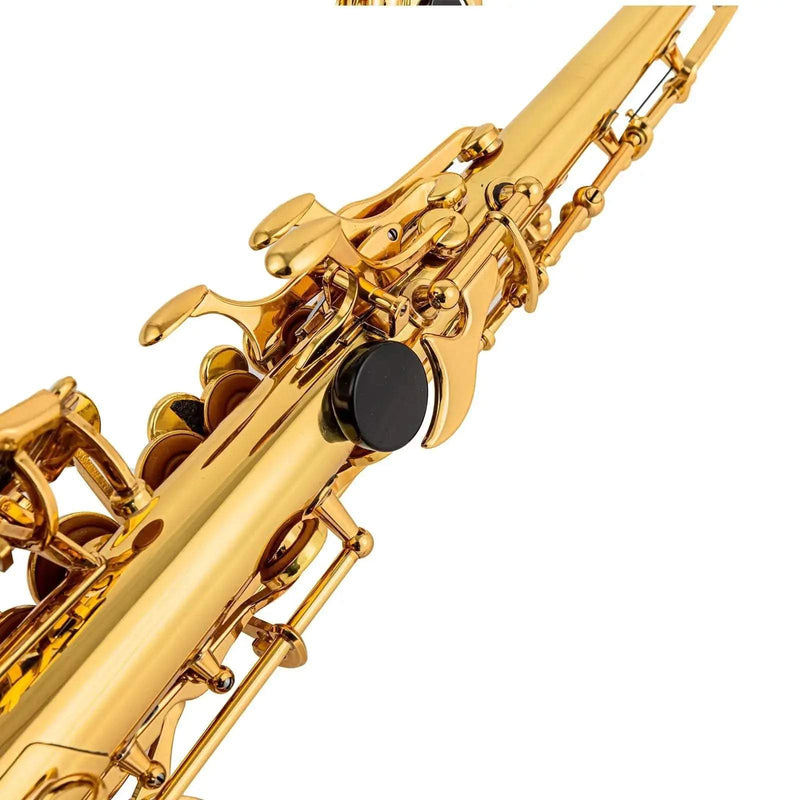 AUROSUS S-818L Straight Bb Soprano Saxophone – One-Piece Brass Body for Students - alto/tenor saxophone for jazz band and student musicians