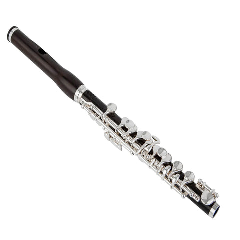 African Blackwood Flute Headjoint with Wave Design, Split E Mechanism, and Professional Craftsmanship