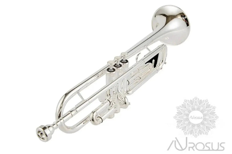 Aurosus Bb Student Trumpet YTR-2330S Silver Plated Piccolo Trumpet - high quality trumpet for student and professional musicians