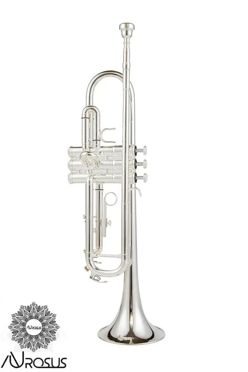 Aurosus Bb Student Trumpet YTR-2330S Silver Plated Piccolo Trumpet - high quality trumpet for student and professional musicians