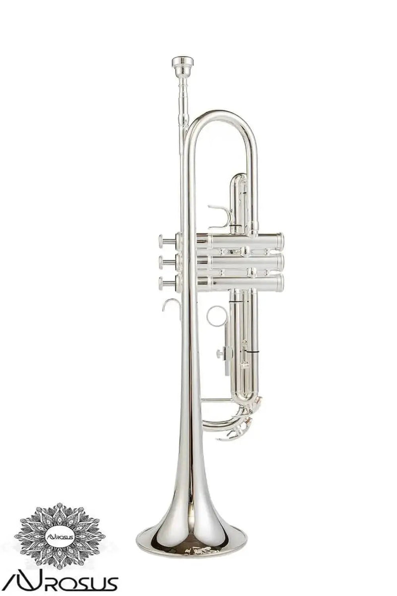 Aurosus Bb Student Trumpet YTR-2330S Silver Plated Piccolo Trumpet - high quality trumpet for student and professional musicians