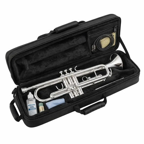 Aurosus Bb Student Trumpet YTR-2330S Silver Plated Piccolo Trumpet - high quality trumpet for student and professional musicians