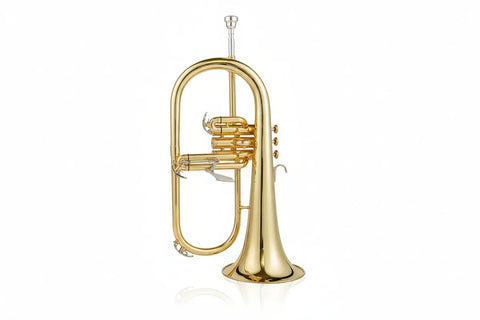 Aurosus Bb Yellow Brass Flugelhorn YFH-8310Z - Professional Quality - JP Professional Instrument Store