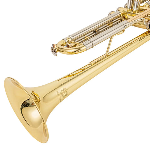 Aurosus TR-8333 Student Bb Trumpet for Beginners Yellow Brass Bell Clear Lacquer Finish - Aurosus Instrument
