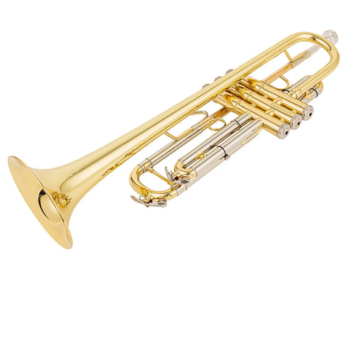 Aurosus TR-8333 Student Bb Trumpet for Beginners Yellow Brass Bell Clear Lacquer Finish - Aurosus Instrument