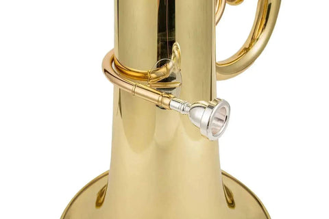 Aurosus C Tuba – Golden Brass Bell, 4+1 Piston Student & Professional Instrument - tuba for marching band and student musicians