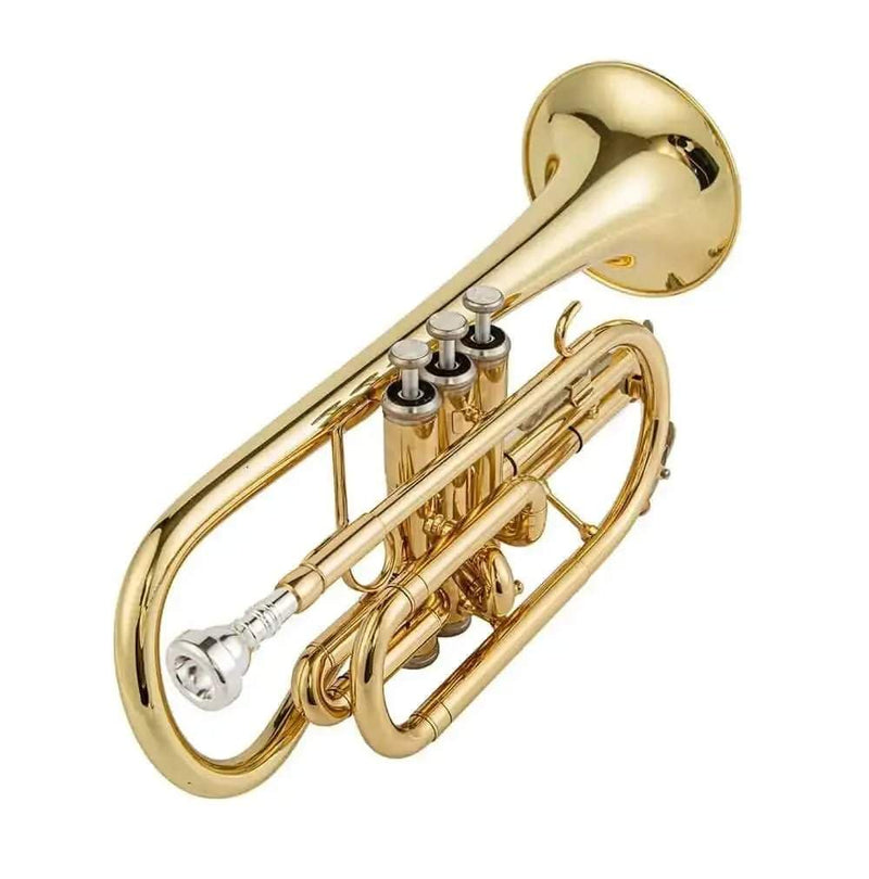 Aurosus JP YCR-4330 Bb Cornet - Yellow Brass, Gold Lacquer Finish - musical instrument for students and music education