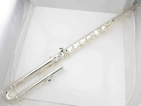 Bass flute VBF-A600 C tune white brass body flute ensemble bass instrument JP