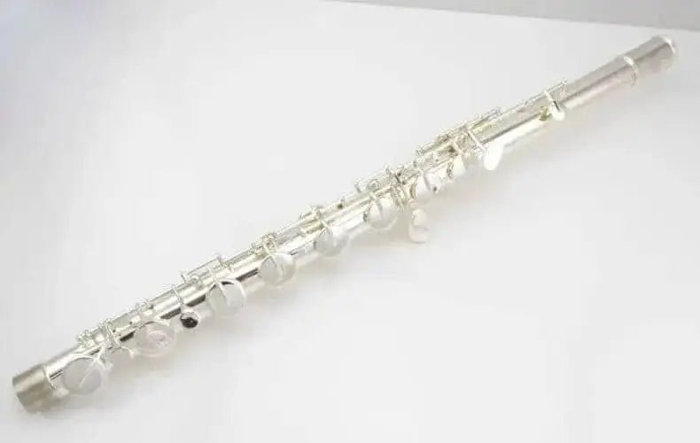 Bass Flute VBF-A600 C-Tune White Brass Ensemble Instrument - premium flute for student orchestra and band