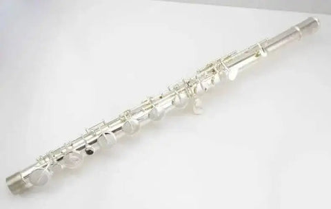 Bass Flute VBF-A600 C-Tune White Brass Ensemble Instrument - premium flute for student orchestra and band
