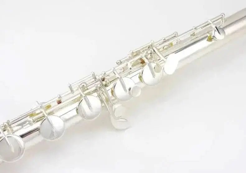 Bass Flute VBF-A600 C-Tune White Brass Ensemble Instrument - premium flute for student orchestra and band