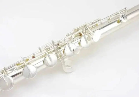 Bass Flute VBF-A600 C-Tune White Brass Ensemble Instrument - premium flute for student orchestra and band