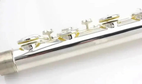 Bass Flute VBF-A600 C-Tune White Brass Ensemble Instrument - premium flute for student orchestra and band