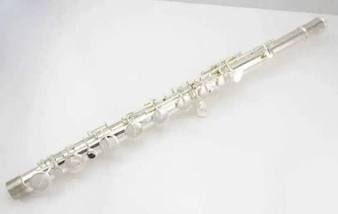 Bass Flute VBF-A600 C-Tune White Brass Ensemble Instrument - premium flute for student orchestra and band