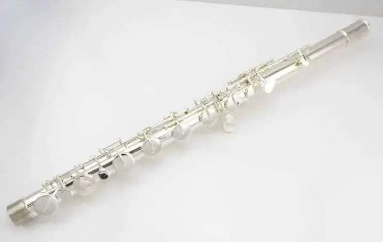 Bass Flute VBF-A600 C-Tune White Brass Ensemble Instrument - premium flute for student orchestra and band