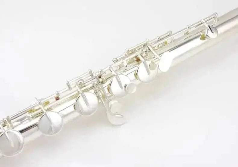 Bass Flute VBF-A600 C-Tune White Brass Ensemble Instrument - premium flute for student orchestra and band