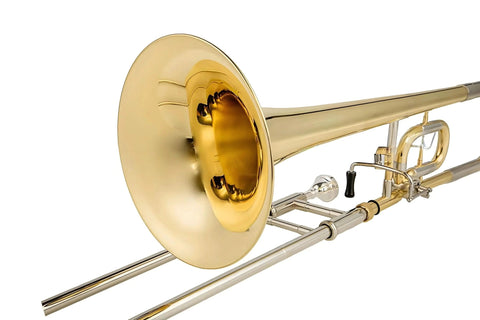 Bb/C Trigger Tenor Trombone Yellow Brass - JP Modulated - slide trombone for brass band and student musicians