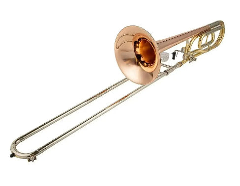 Bb/F Tenor Trombone Clear Lacquer Finish - JP - slide trombone for brass band and student musicians