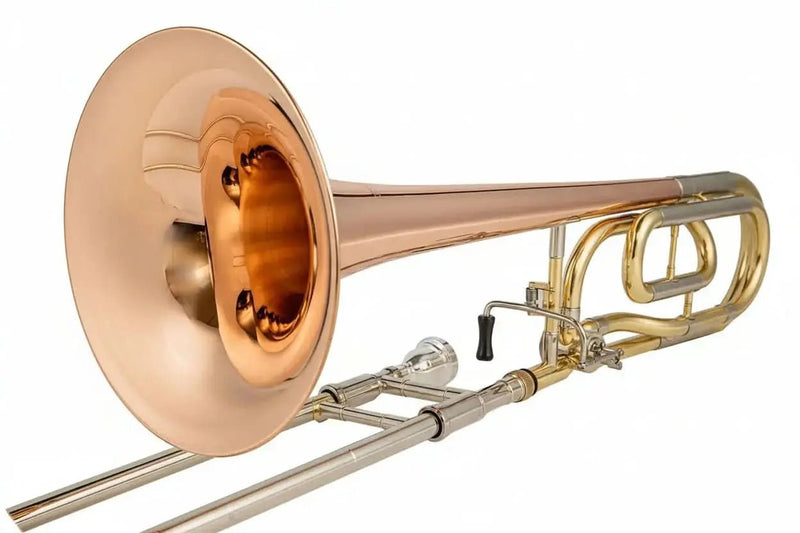 Bb/F Tenor Trombone Clear Lacquer Finish - JP - slide trombone for brass band and student musicians