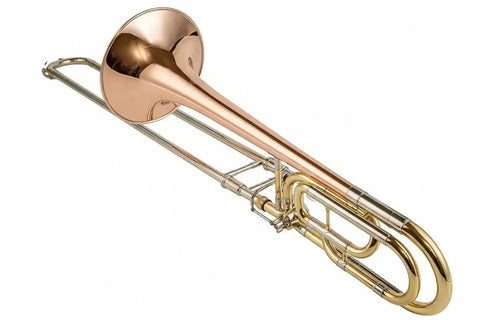 Bb/F Tenor Trombone Clear Lacquer Finish - JP - slide trombone for brass band and student musicians
