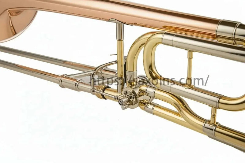 Bb/F Tenor Trombone Clear Lacquer Finish - JP - slide trombone for brass band and student musicians