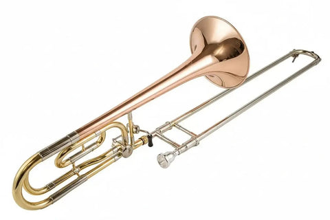 Bb/F Tenor Trombone Clear Lacquer Finish - JP - slide trombone for brass band and student musicians