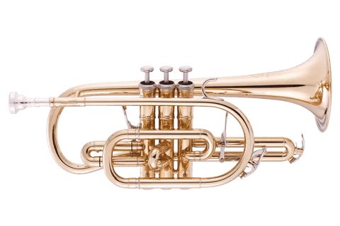 Bb Trigger Cornet CR-8358 | Yellow Brass Professional Cornet | JP Music Store - musical instrument for students and music education