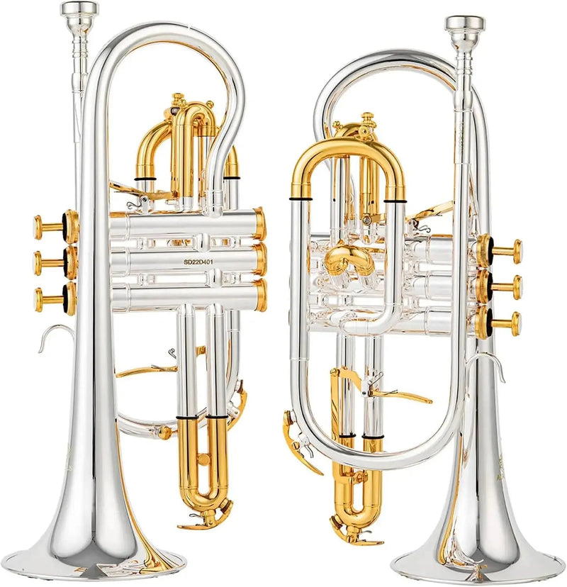 Bb Trigger Cornet CR-8358 | Yellow Brass Professional Cornet | JP Music Store - musical instrument for students and music education