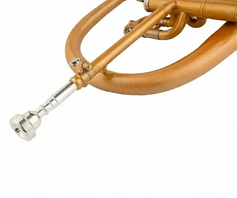 Bb Trigger Flugelhorn Gold Brass Bell Clear Lacquer - musical instrument for students and music education
