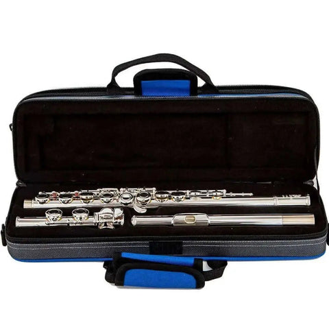 Beginner 16-Key Nickel Silver Flute with Closed Holes and Offset G E Mechanism - premium flute for student orchestra and band