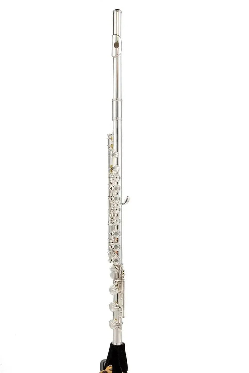 Beginner's Cupronickel C Key Flute - Silver-Plated, 17 Keys, Open Hole - premium flute for student orchestra and band