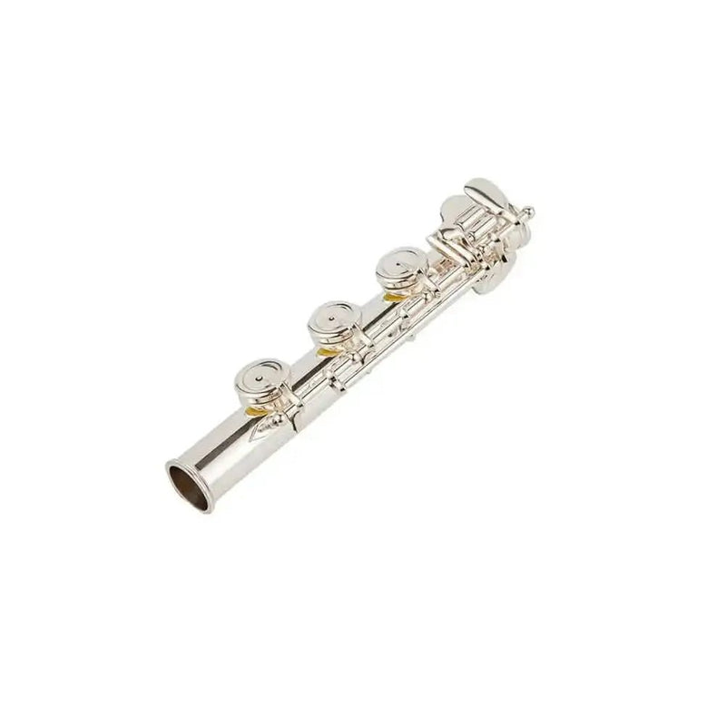 Beginner's Cupronickel C Key Flute - Silver-Plated, 17 Keys, Open Hole - premium flute for student orchestra and band
